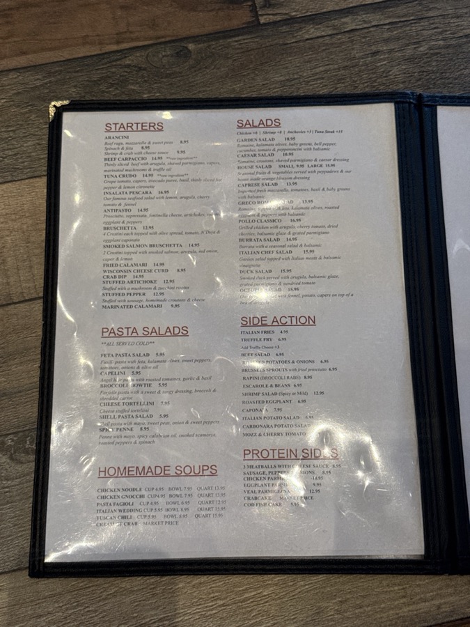 DiPasquale's Italian Market menu, page 2 of 5, photographed 2026-10-02